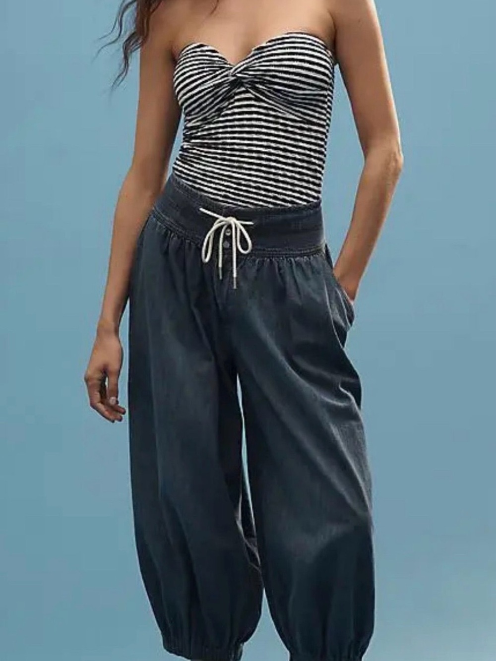 Anthropologie Pilcro Capri Parachute Jeans